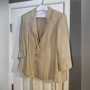 Tan Linen Suit